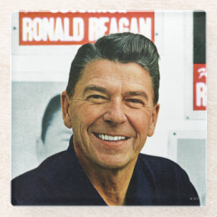 Posavasos De Vidrio Ronald Reagan