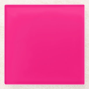 Posavasos De Vidrio Rosa caliente