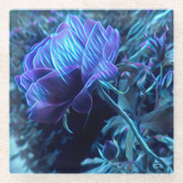 Posavasos De Vidrio Rosa de vidrio eléctrico de jardín