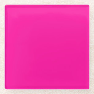 Posavasos De Vidrio Rosa fuerte caliente