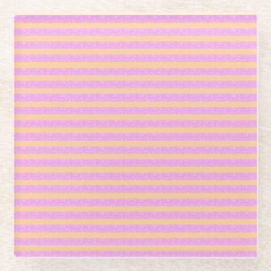 Posavasos De Vidrio Rosa Geométrico