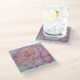 Posavasos De Vidrio Rosa Rosa