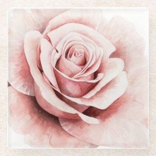 Posavasos De Vidrio Rosa rosa