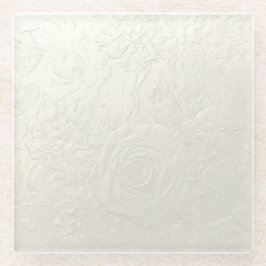 Posavasos De Vidrio Rosas sutiles