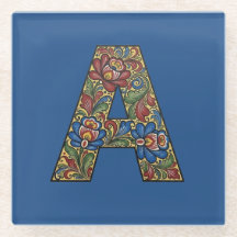 Rosemaling noruego Coaster inicial Noruega
