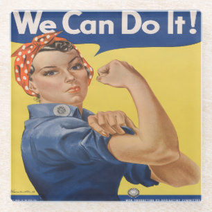 Posavasos De Vidrio Rosie the Riveter