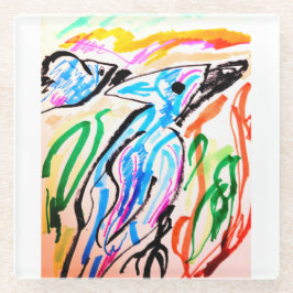 Posavasos De Vidrio Rótulo