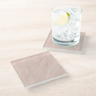 Posavasos De Vidrio Rubor Mármol Suave Estilo Estético Moderno Elegant