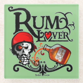 Posavasos De Vidrio Rum lover