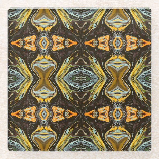 Posavasos De Vidrio Ruta de las especias (Anverso)