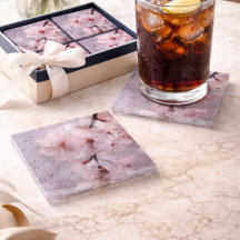 Sakora pink Glass Coaster – Diseño de Flor Elegant