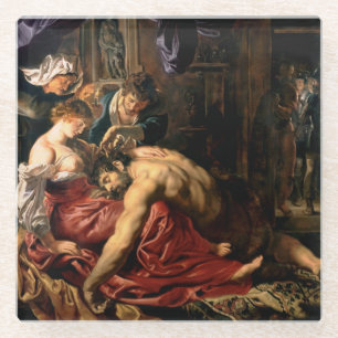 Posavasos De Vidrio Samson y Delilah, c.1609