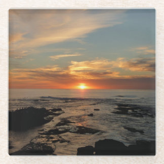 Posavasos De Vidrio San Diego Sunset II