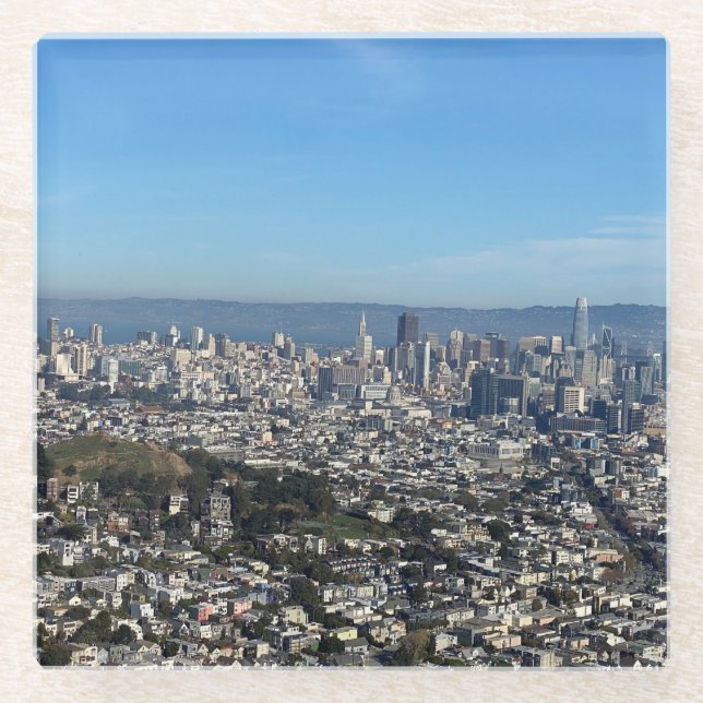 Posavasos De Vidrio San Francisco (Anverso)