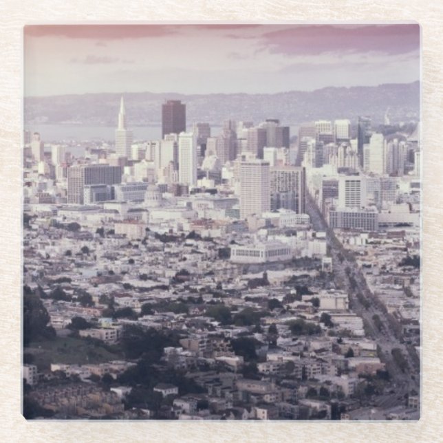 Posavasos De Vidrio San Francisco (Anverso)