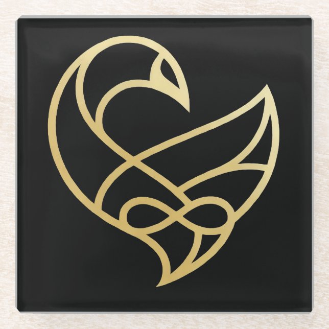 Posavasos De Vidrio Sankofa Ascension Sankofa Bird  Coasters (Anverso)