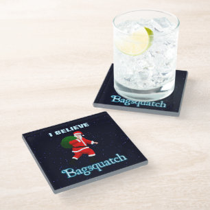Posavasos De Vidrio Santa Claus - Bagsquatch