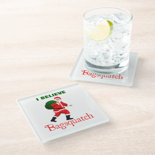 Posavasos De Vidrio Santa Claus - Bagsquatch