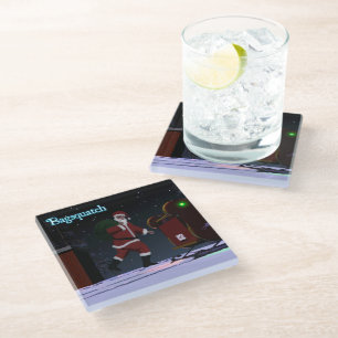 Posavasos De Vidrio Santa Claus - Bagsquatch