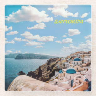 Posavasos De Vidrio Santorini, Grecia Beach House