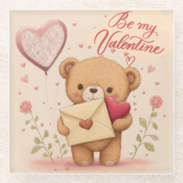 Posavasos De Vidrio Sé mi Valentine Coaster