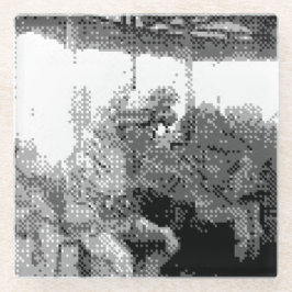 Posavasos De Vidrio se ríe