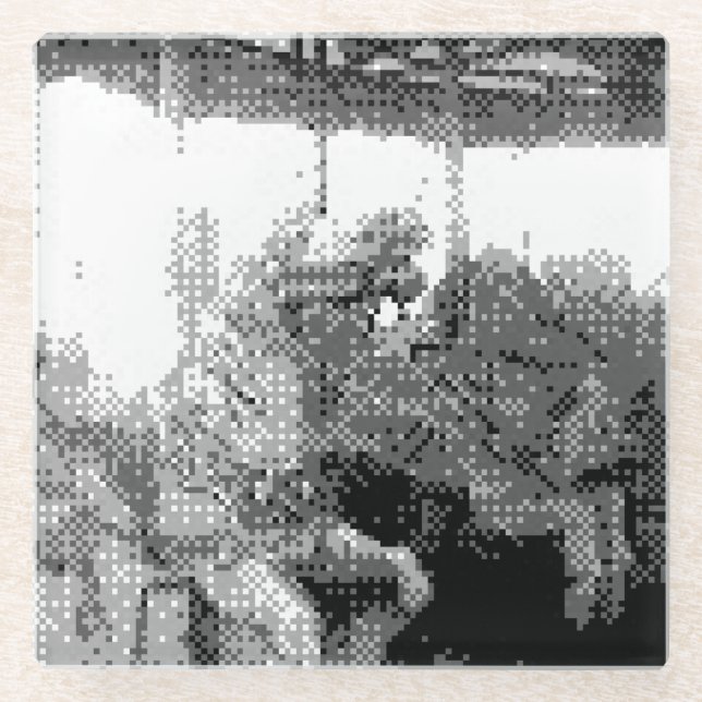 Posavasos De Vidrio se ríe (Anverso)