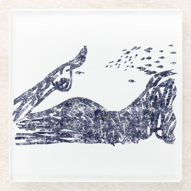 Posavasos De Vidrio Sea bottom.  (Anverso)