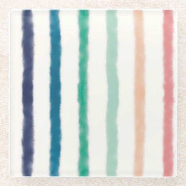 Posavasos De Vidrio Seabreeze Stripes (Anverso)