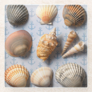 Posavasos De Vidrio Seashells en el contexto del ancla