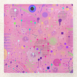 Posavasos De Vidrio Seasonal Fruit Salad: Abstract Painting