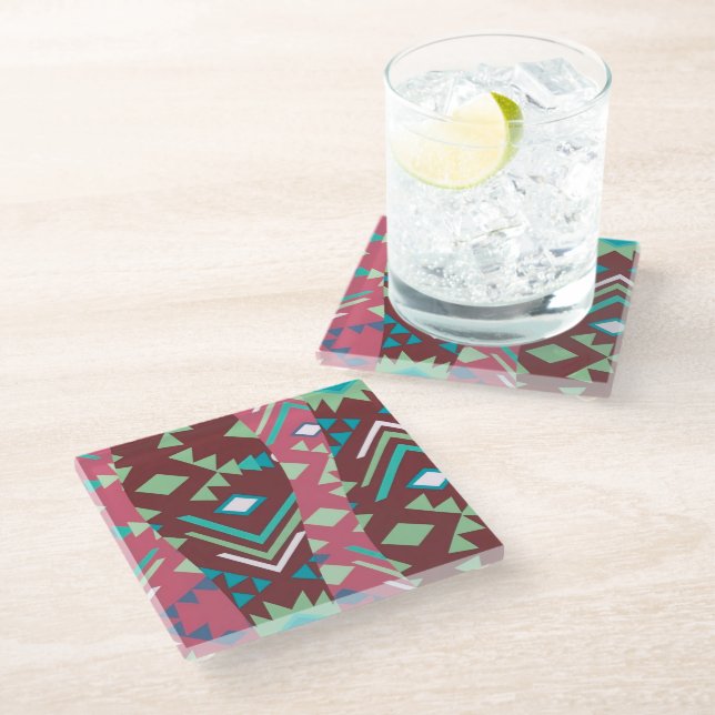 Posavasos De Vidrio Sedona Boho (Angular)
