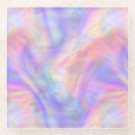 Posavasos De Vidrio segunda vista, holo pastel :