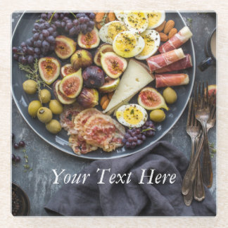 Posavasos De Vidrio Selección de comida italiana