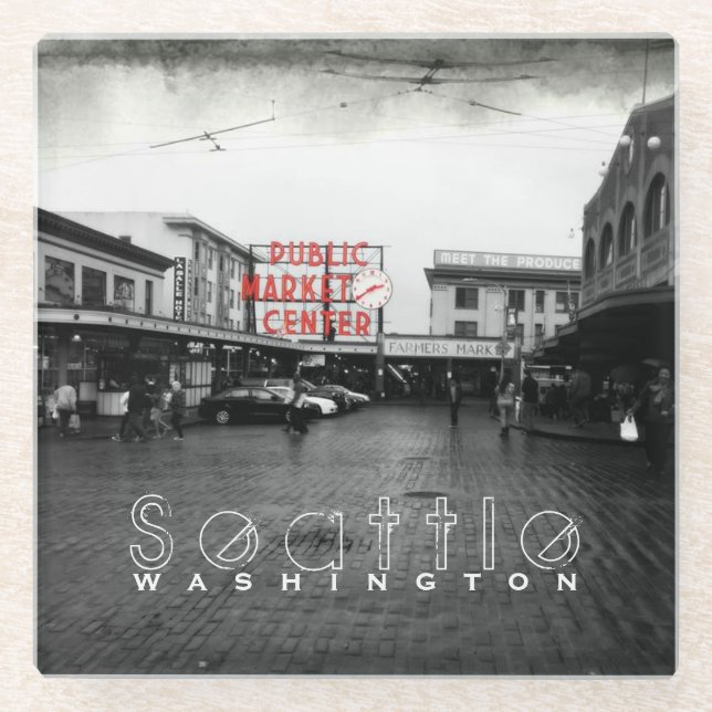 Posavasos De Vidrio Semana Santa del Centro del Mercado Público de Sea (Anverso)