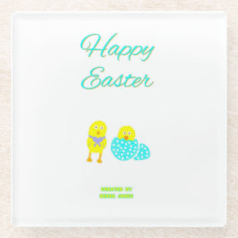 Posavasos De Vidrio Semana Santa Hatchlings Glass Coaster