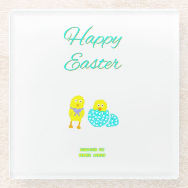 Posavasos De Vidrio Semana Santa Hatchlings Glass Coaster (Anverso)