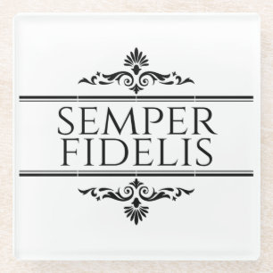 Posavasos De Vidrio Semper Fidelis