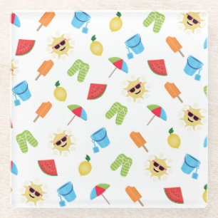 Posavasos De Vidrio Sencillamente verano