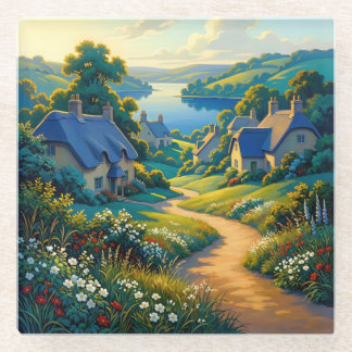 Posavasos De Vidrio Sendero Dorado hacia Agua Azul