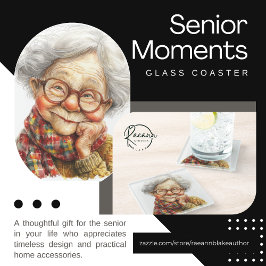 Posavasos de vidrio Senior Moments