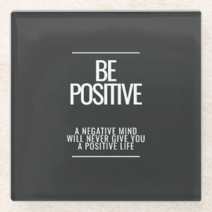 Posavasos De Vidrio Ser una montaña rusa positiva