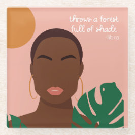 Posavasos De Vidrio Shady Libra Citas