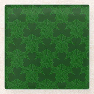 Posavasos De Vidrio Shamrock