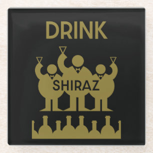 Posavasos De Vidrio Shiraz Wine Drinkers