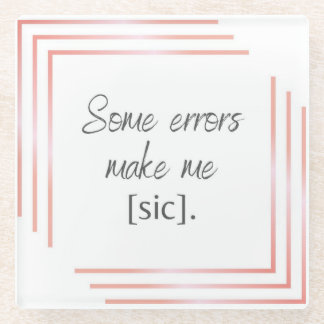 Posavasos De Vidrio Sic Pink Coaster