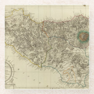 Posavasos De Vidrio Sicilia, Italia