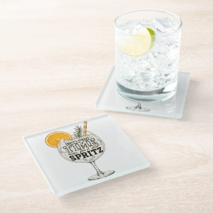 Posavasos De Vidrio Siempre hay tiempo para un Spritz