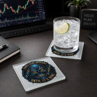 Posavasos De Vidrio Siempre Parece Imposible Hasta Que Se Hace Bitcoin