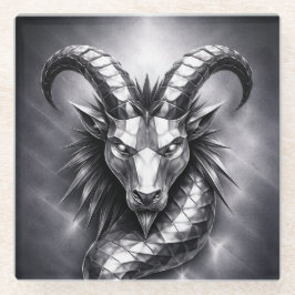 Posavasos De Vidrio signo zodiacal capricornio